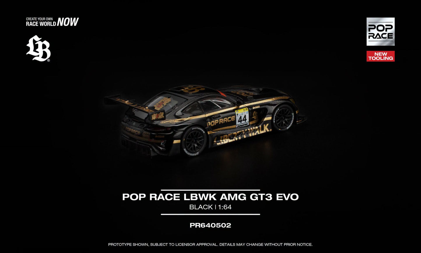 POP RACE Mercedes-Benz AMG GT3 EVO LBWK #4 Libery Walk 2026  | 1:64 - PRE ORDER