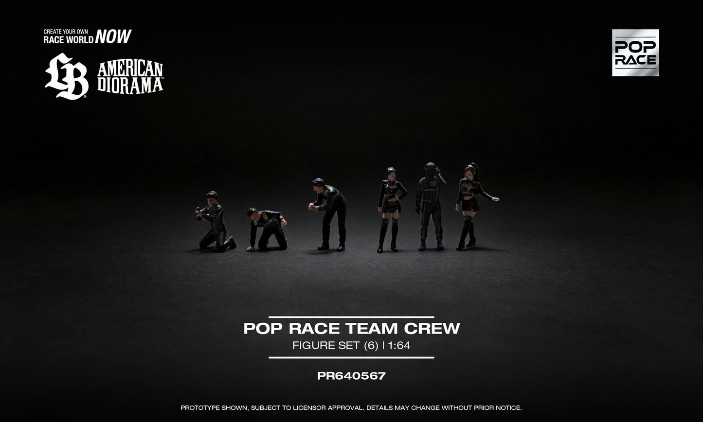 POP RACE Team Crew 6x Figures Set | 1:64 - PRE ORDER