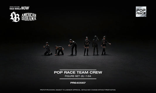POP RACE Team Crew 6x Figures Set | 1:64 - PRE ORDER