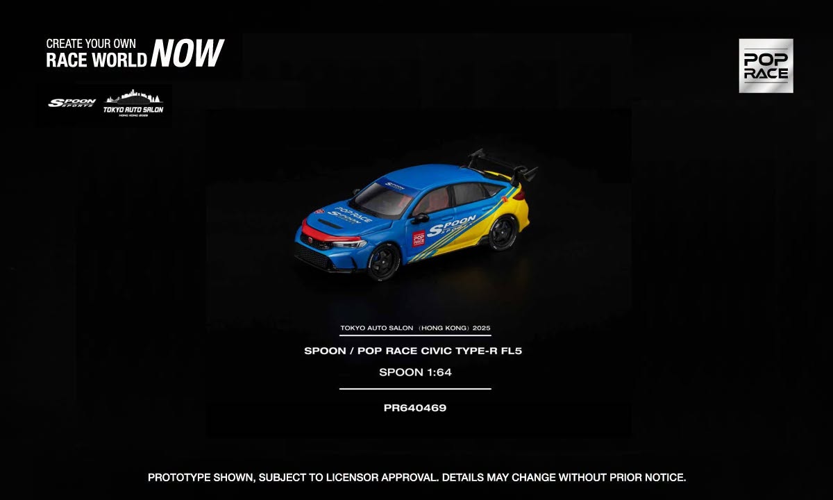 POP RACE Honda Civic Typer-R (FL5) Spoon Sports 2025 | 1:64