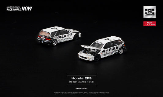 POP RACE Honda Civic (EF9) PIAA #9 Japan Race 1991 | 1:64 - PRE ORDER