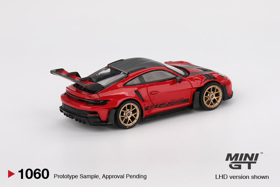 MINI GT Porsche 911 (992) GT3 RS Weissach Pack Guards Red | 1060 - PRE ORDER