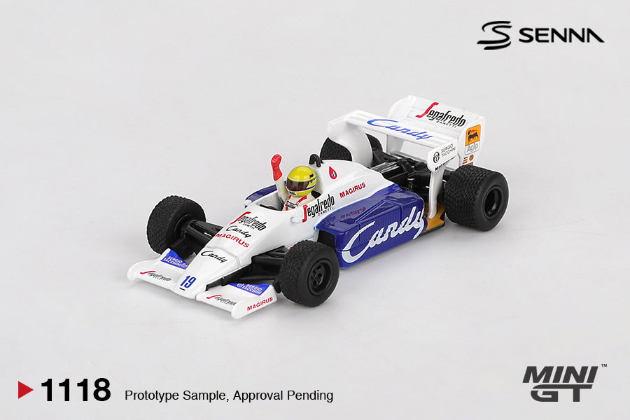 MINI GT Toleman TG184 #19 Ayrton Senna 1984 Monaco GP (2nd Place) | 1118
