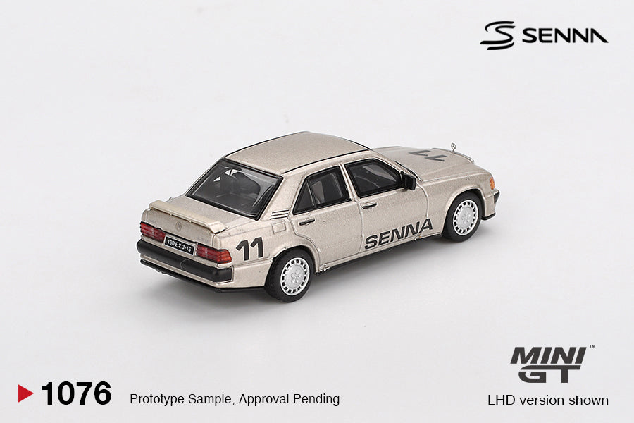 MINI GT Mercedes-Benz 190 E 2.3-16 #11 Ayrton Senna 1984 Nürburgring Race of Champions w/ Figure | 1076