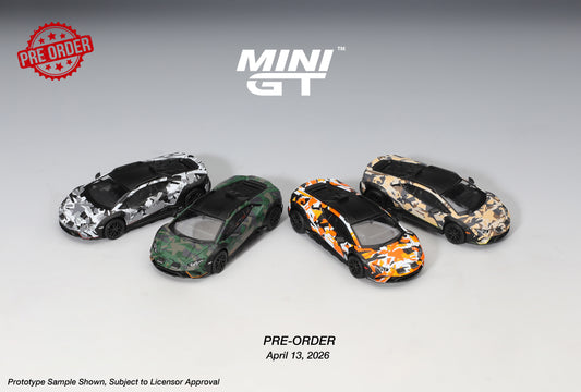 MINI GT Lamborghini Huracán Sterrato All Terrarin (4x Set) | 1235 - PRE ORDER