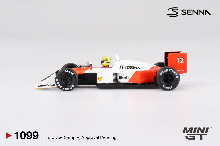 MINI GT McLaren MP4/4 #12 Ayrton Senna 1988 Japanese Grand Prix Winner | 1099