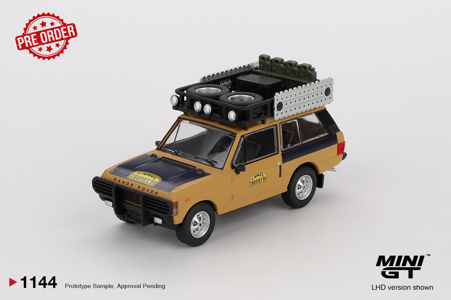 MINI GT Range Rover 1981 Camel Trophy Sumatra C.Swoboda & K.Mentel Winner | 1144 - PRE ORDER