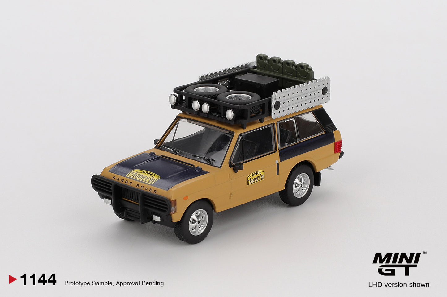 MINI GT Range Rover 1981 Camel Trophy Sumatra C.Swoboda & K.Mentel Winner | 1144 - PRE ORDER