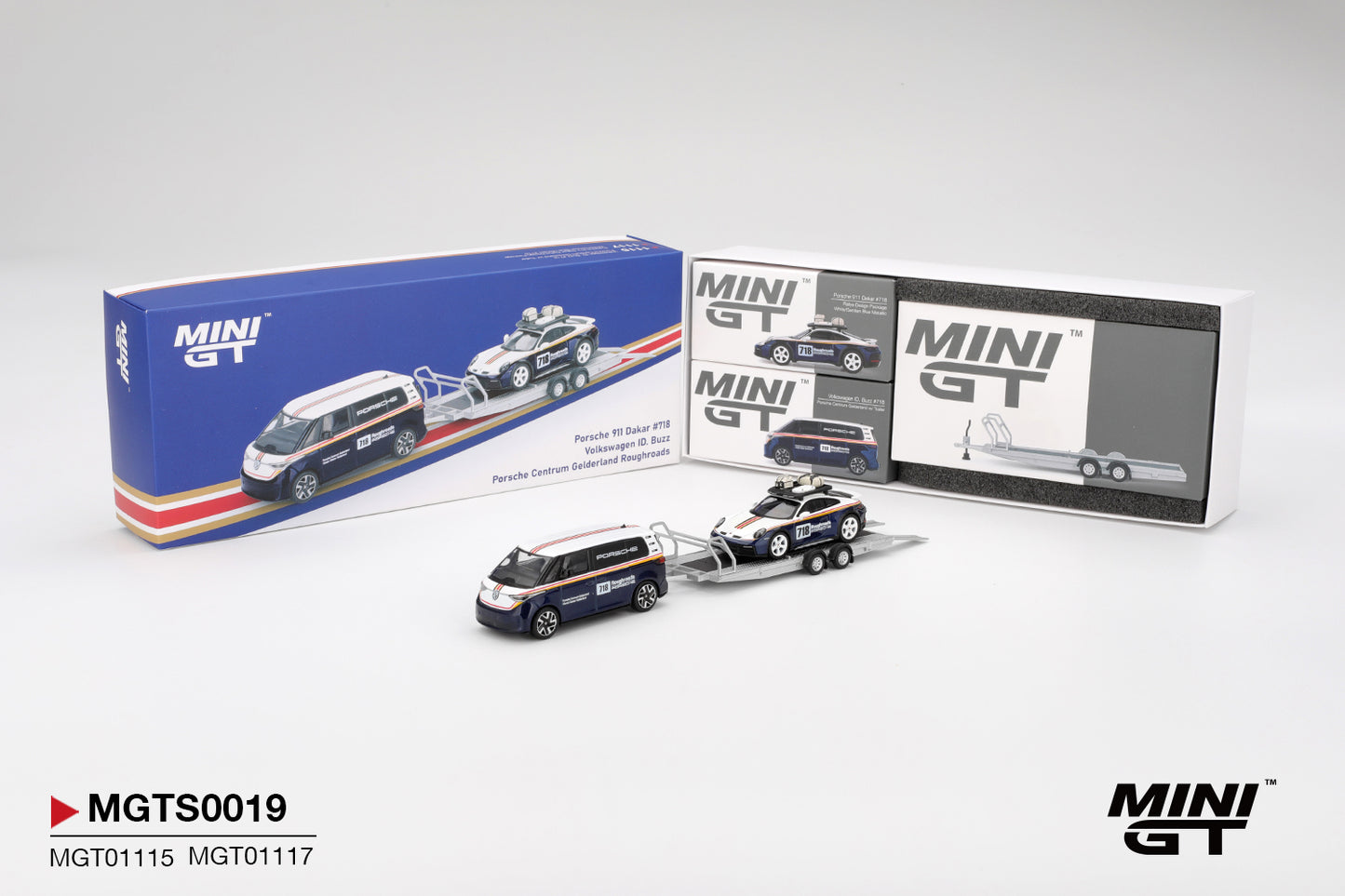 MINI GT Porsche 911 Dakar #718 / Volkswagen ID. Buzz Set | S0019 - PRE ORDER