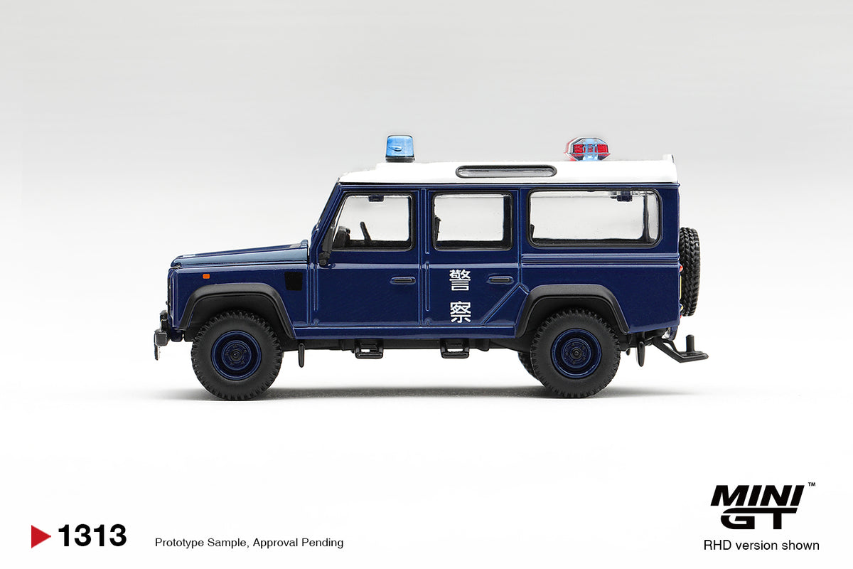 MINI GT Land Rover Defender 110 Royal HK Police Tai Po District HK Exclusive | 1313 - PRE ORDER
