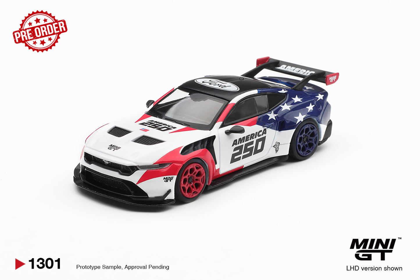 MINI GT Ford Mustang GTD America 250 USA Exclusive | 1301 - PRE ORDER
