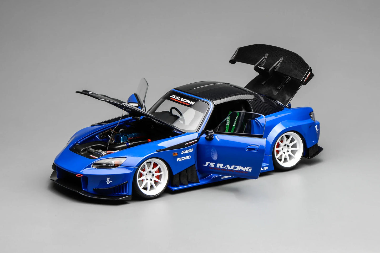 MOTORHELIX Honda S2000 J's Racing 2001 Blue Carbon | 1:18 - PRE ORDER