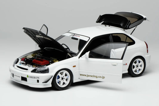 MOTORHELIX Honda Civic Typer-R (EK9) J's Racing 2001 White | 1:18