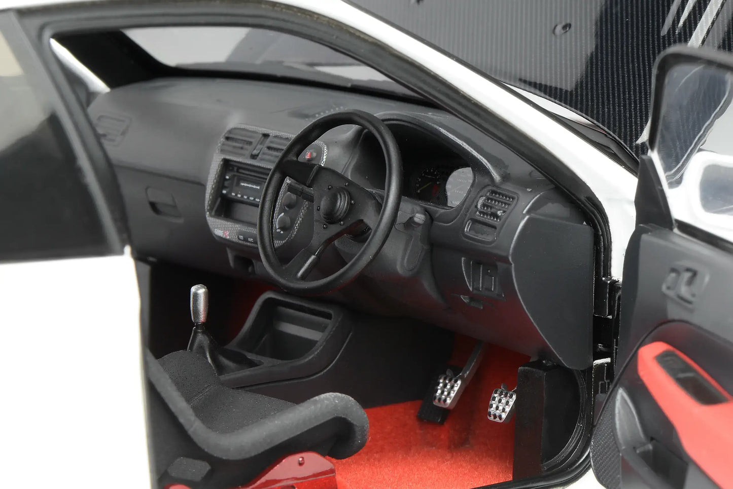 MOTORHELIX Honda Civic Typer-R (EK9) J's Racing 2001 White | 1:18