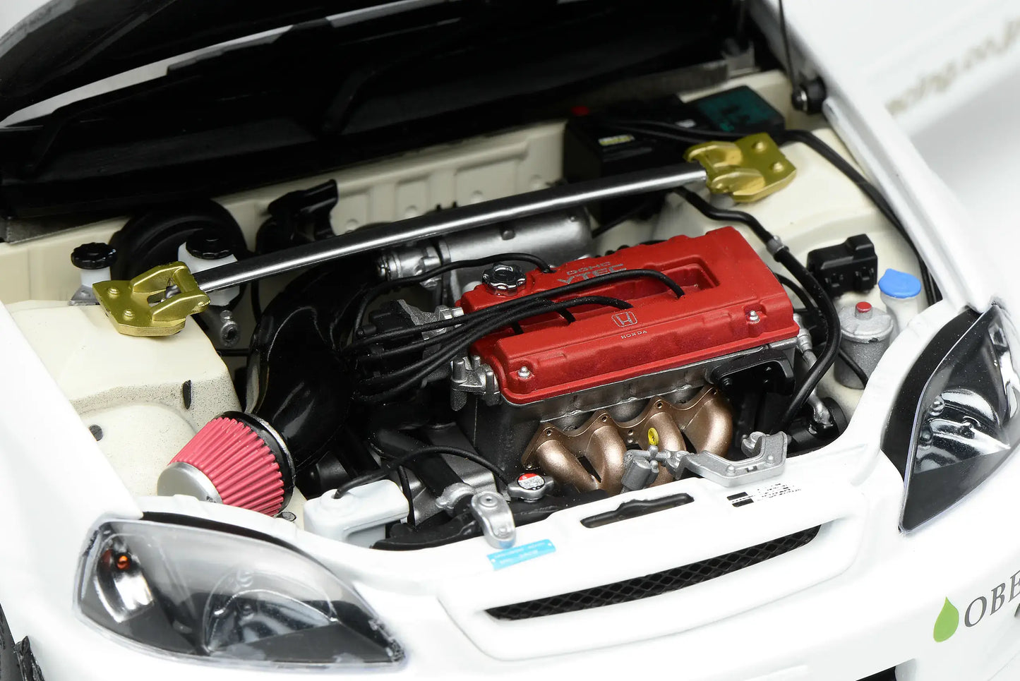 MOTORHELIX Honda Civic Typer-R (EK9) J's Racing 2001 White | 1:18