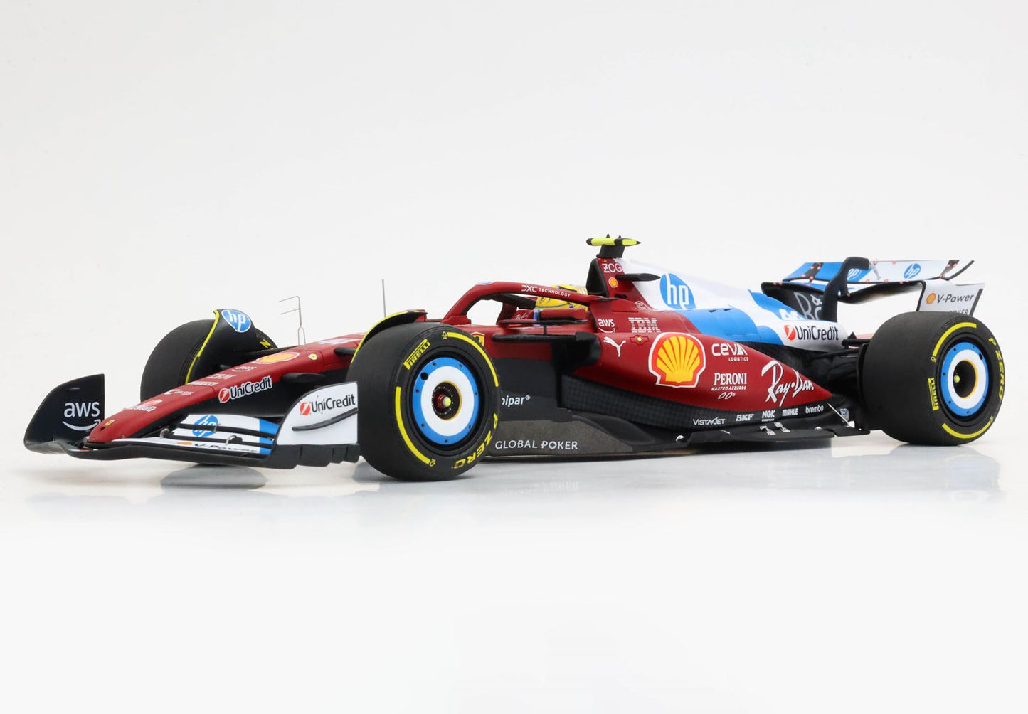BBR 1:18 Ferrari SF25 Miami GP | Lewis Hamilton (Polyfoam)