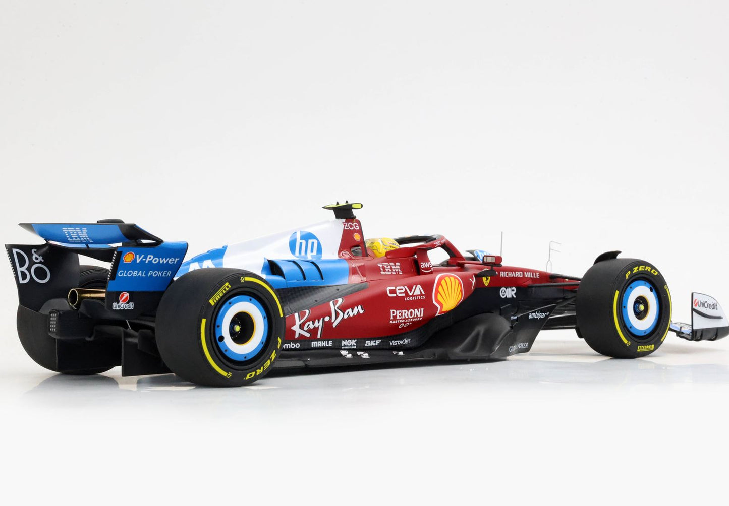 BBR 1:18 Ferrari SF25 Miami GP | Lewis Hamilton (Polyfoam)