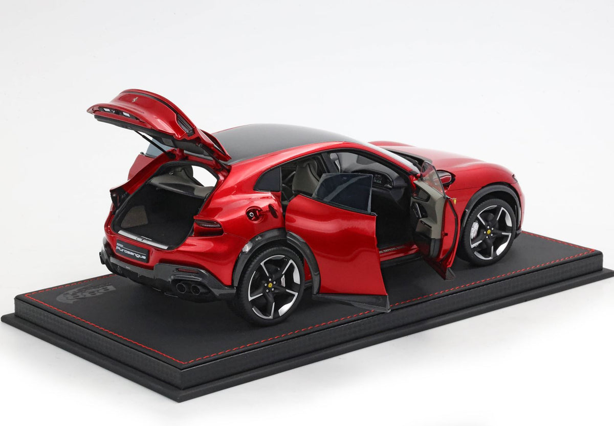BBR 1:18 Ferrari Purosangue Rosso Magma | Luxury Pack