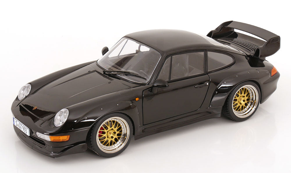 KK-SCALE Porsche 911 (993) GT2 w/ BBS Rims 1996 Black | 1:12