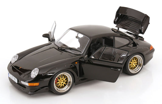KK-SCALE Porsche 911 (993) GT2 w/ BBS Rims 1996 Black | 1:12