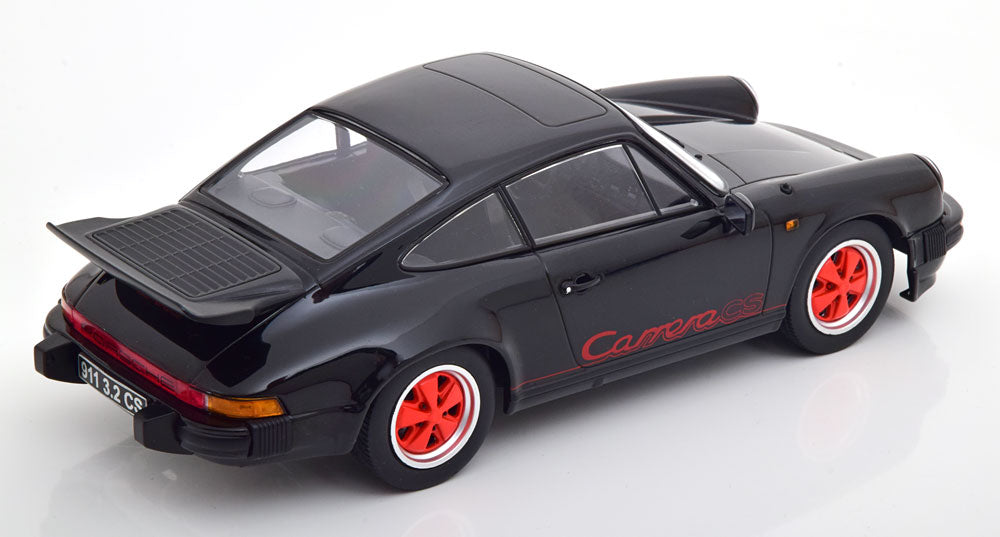 KK-SCALE Porsche 911 Carrera 3.2 Clubsport 1989 Black/Red | 1:18