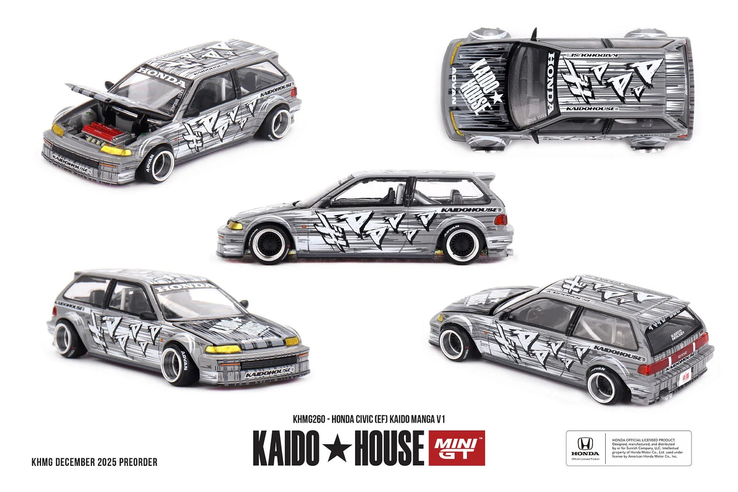MINI GT Honda Civic (EF) Kaido Manga V1 | KHMG260 Kaido House