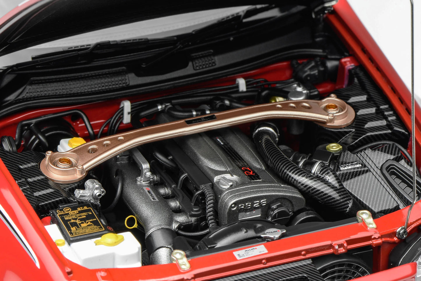 MOTORHELIX Nissan GT-R (R34) CRS Active Red 2002 | 1:18