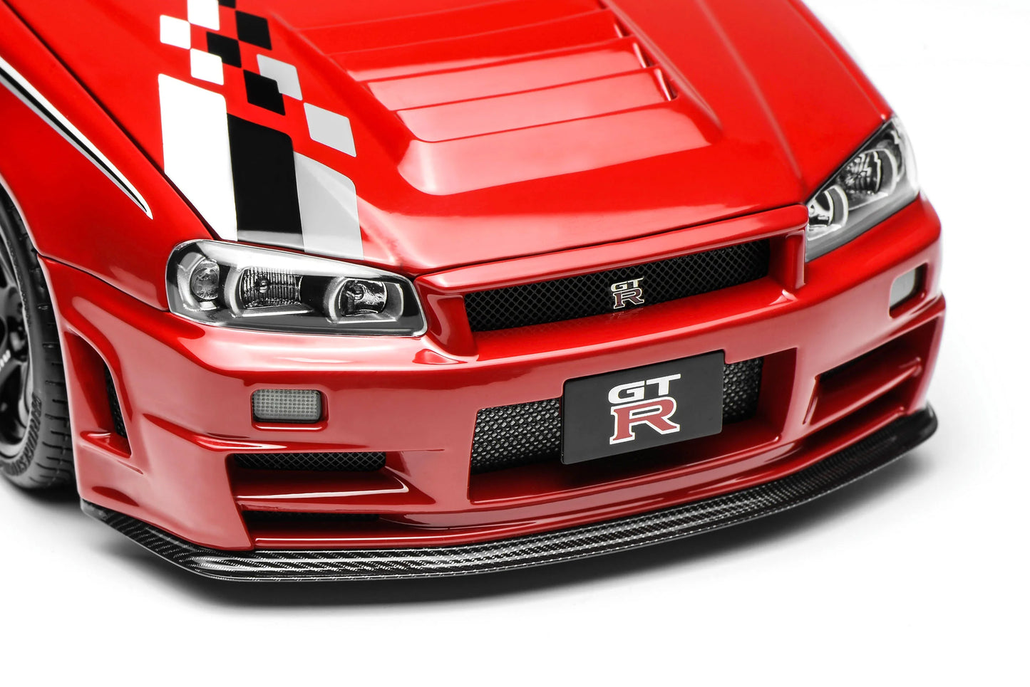 MOTORHELIX Nissan GT-R (R34) CRS Active Red 2002 | 1:18