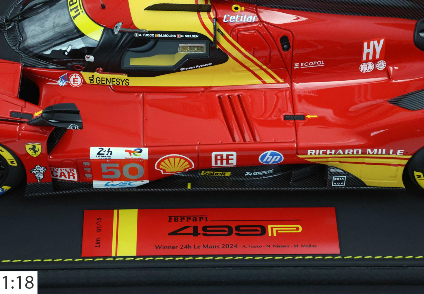 BBR 1:18 Ferrari 499P #50 - 24h Le Mans Winnter (Special Pack) | #10/15