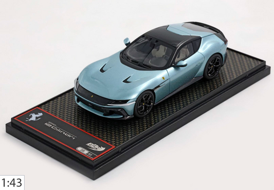 BBR 1:43 Ferrari 12 Cilindri Coupe | Celeste Trevi #27/50