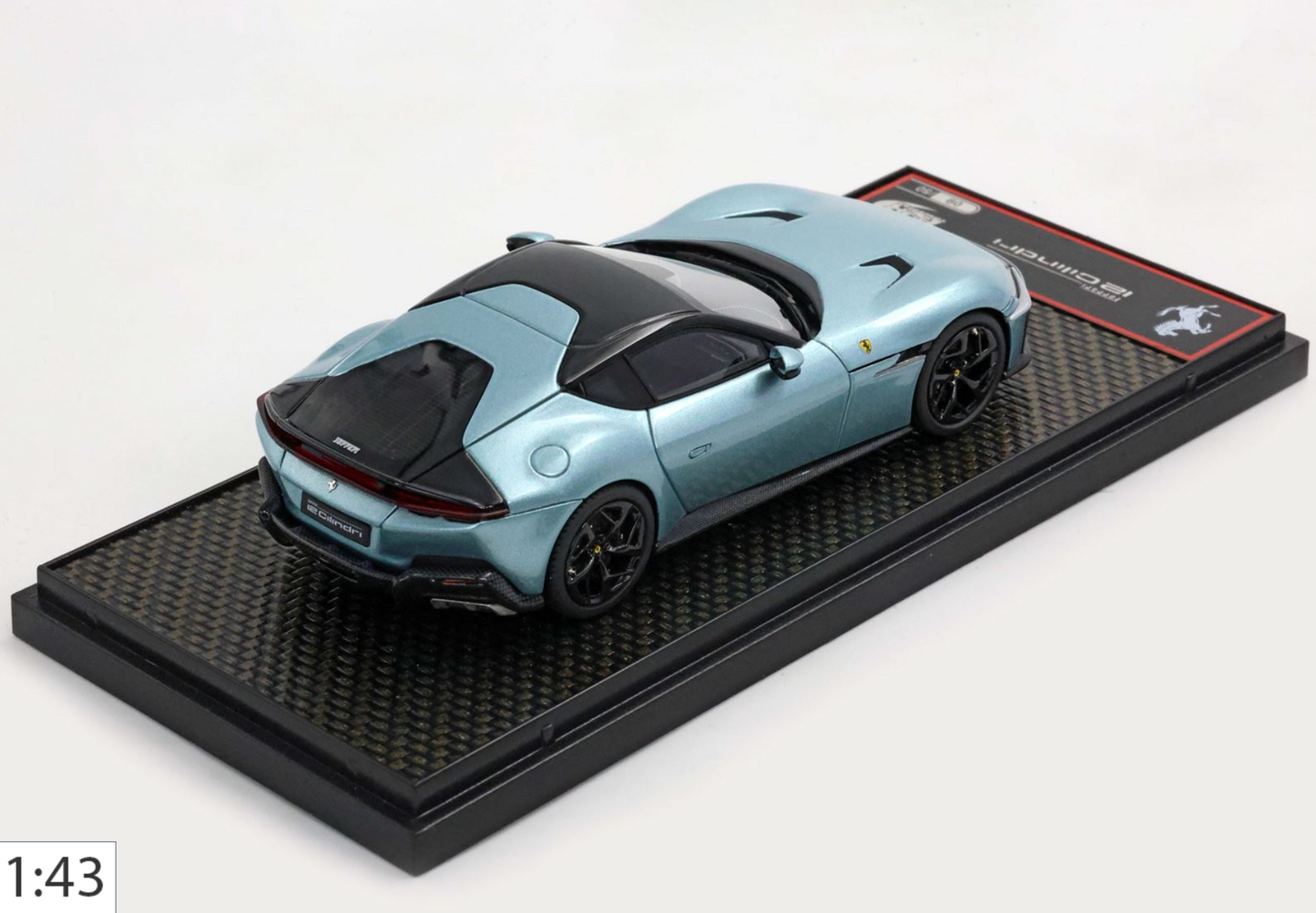 BBR 1:43 Ferrari 12 Cilindri Coupe | Celeste Trevi #27/50