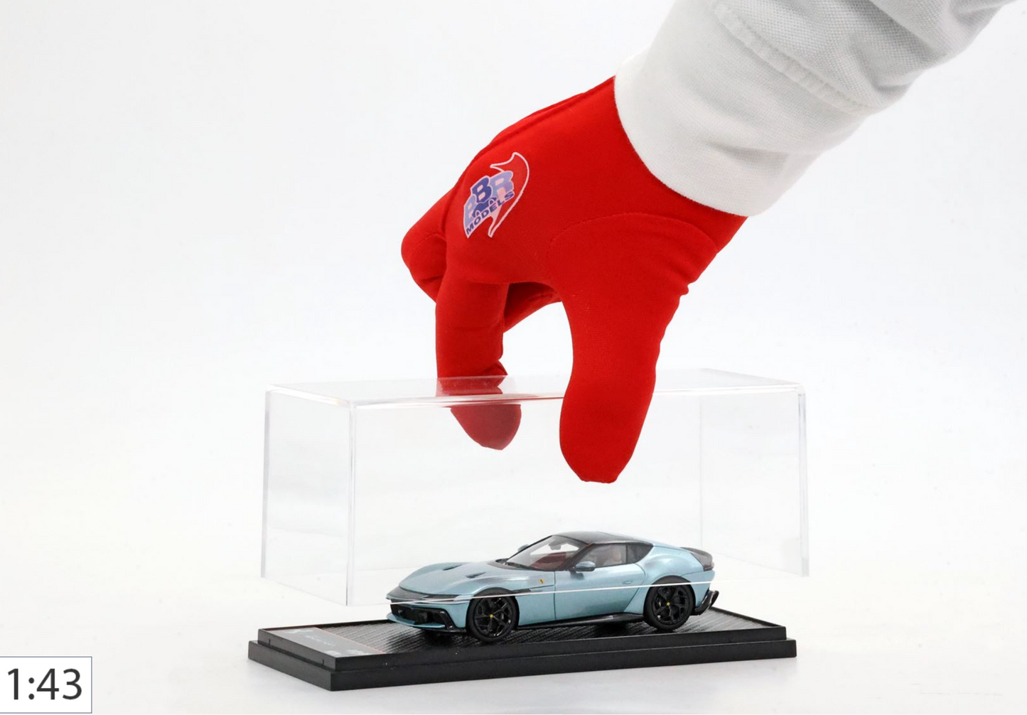 BBR 1:43 Ferrari 12 Cilindri Coupe | Celeste Trevi #27/50