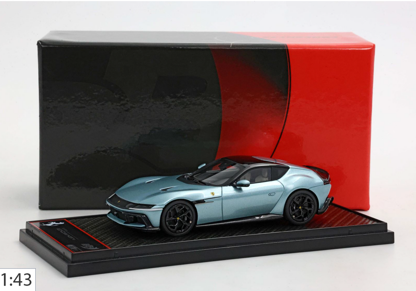 BBR 1:43 Ferrari 12 Cilindri Coupe | Celeste Trevi #27/50