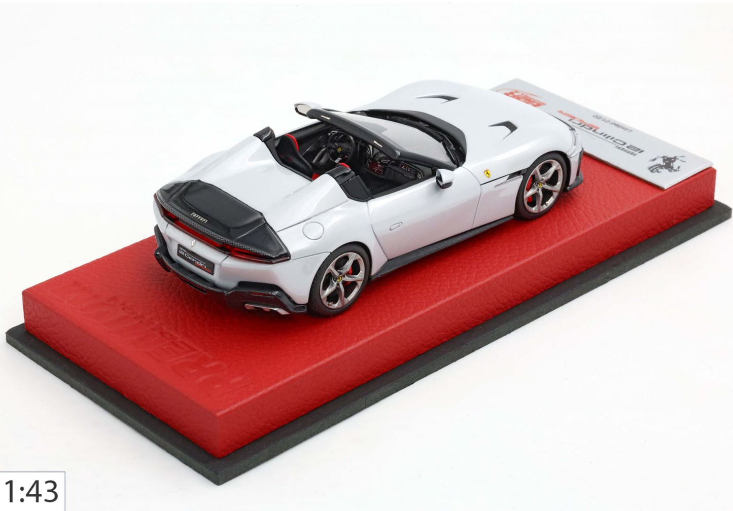 BBR 1:43 Ferrari 12 Cilindri Spider | Bianco Artico (Premium Ed.) - PRE ORDER