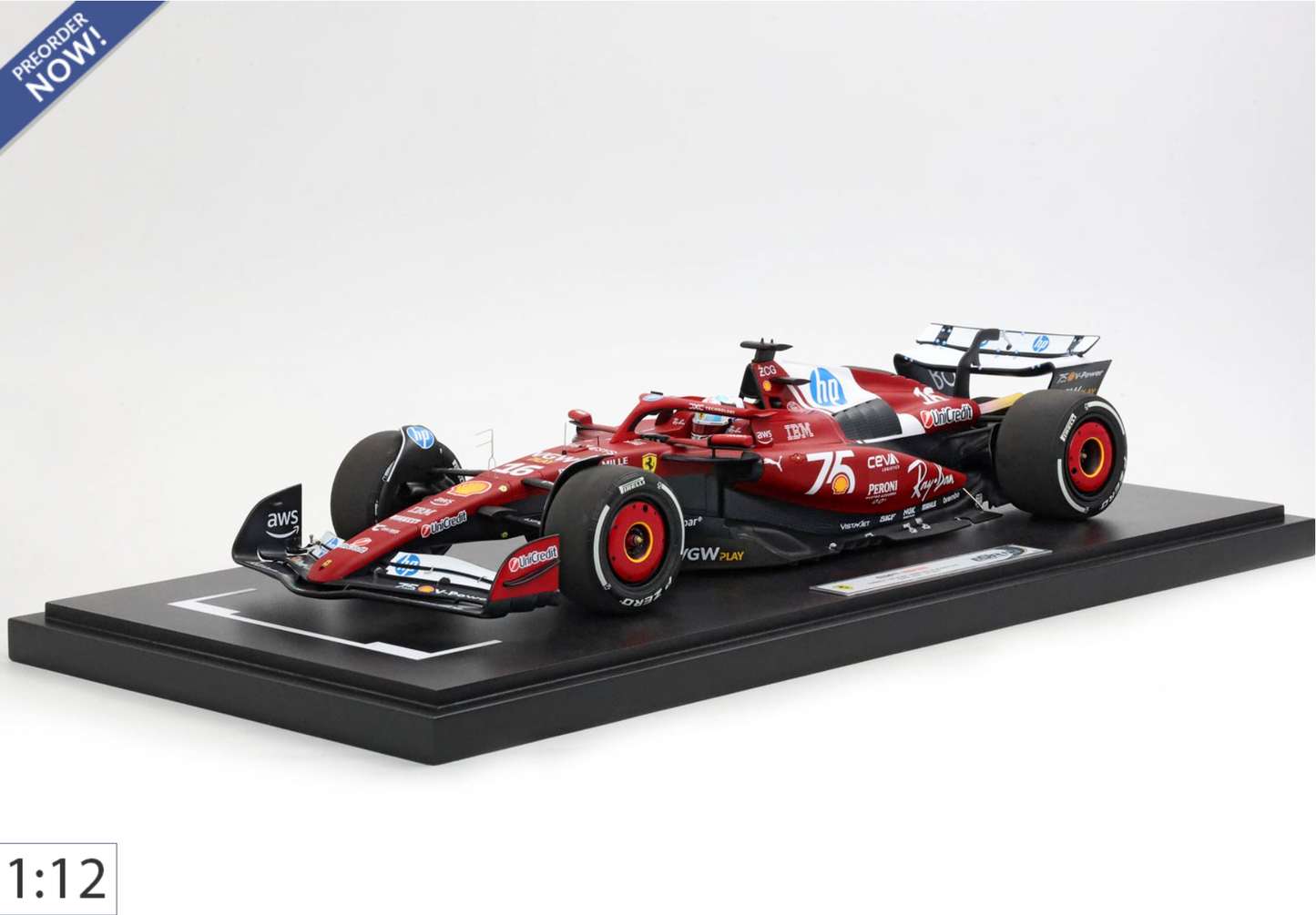 BBR 1:12 Ferrari SF-25 Monaco Livery | C. Leclerc - PRE ORDER