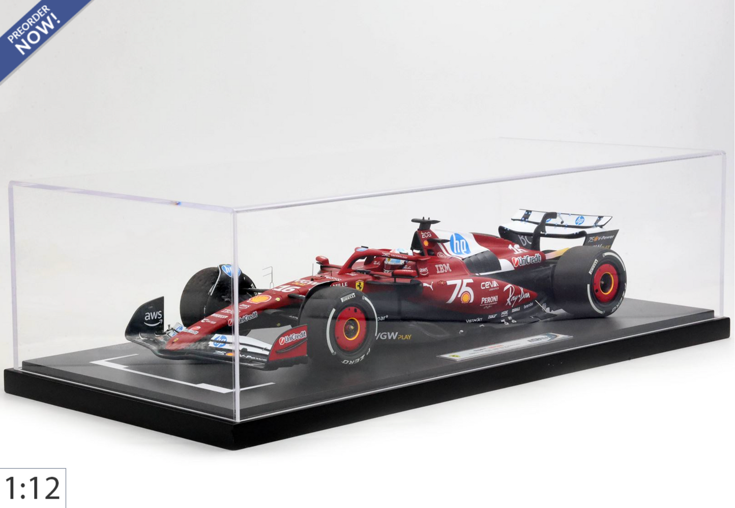 BBR 1:12 Ferrari SF-25 Monaco Livery | C. Leclerc - PRE ORDER
