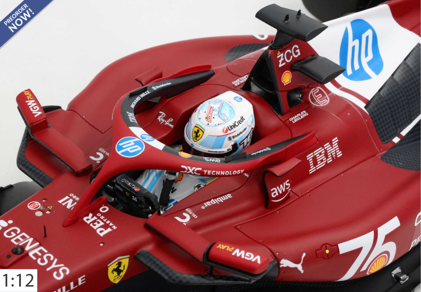 BBR 1:12 Ferrari SF-25 Monaco Livery | C. Leclerc - PRE ORDER