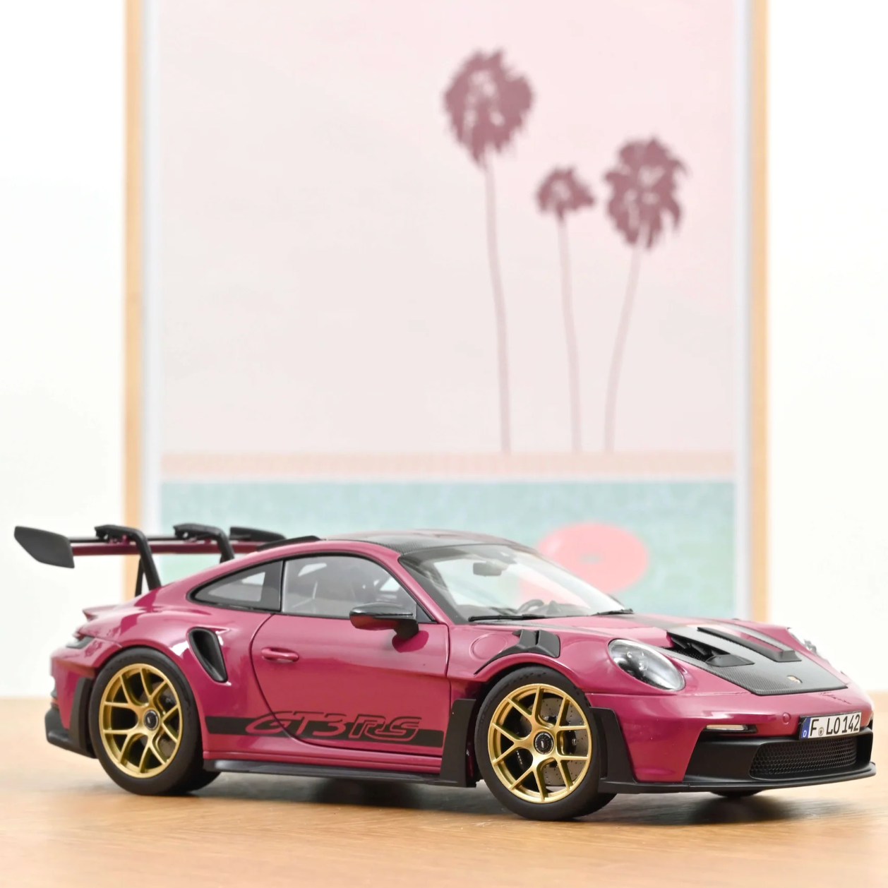 NOREV Porsche 911 GT3 RS w/Weissach Pack 2022 Ruby Star | 1:18