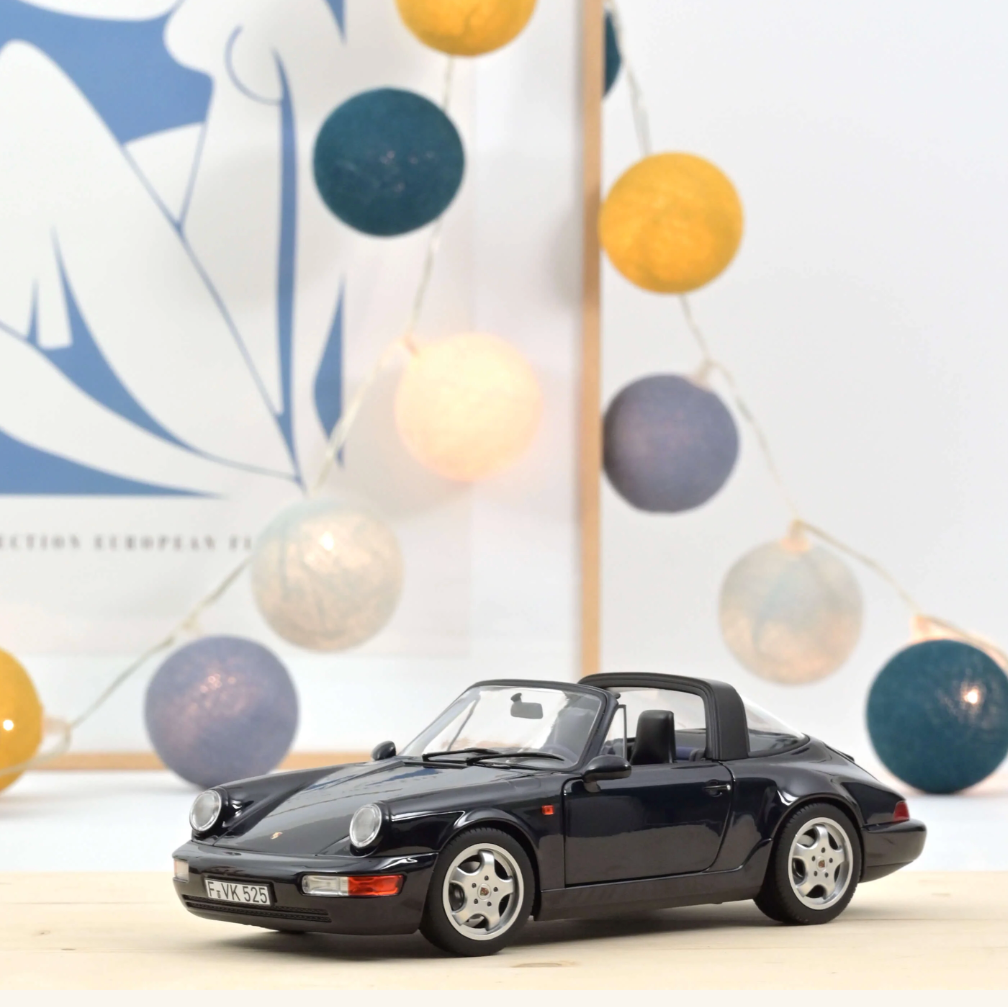 NOREV Porsche 911 Carrera 4 Targa 1991 Blue Metallic | 1:18