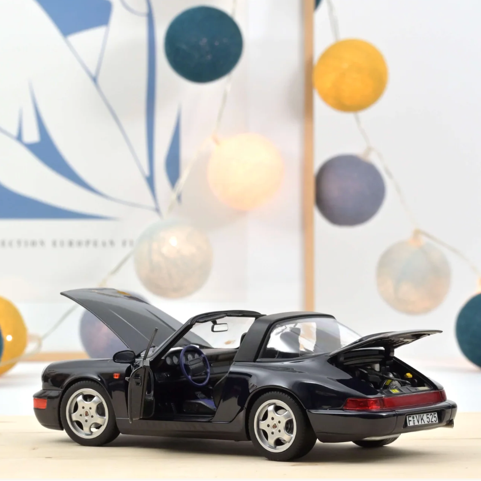 NOREV Porsche 911 Carrera 4 Targa 1991 Blue Metallic | 1:18