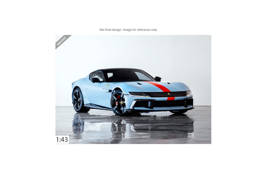 BBR 1:43 Ferrari 12 Cilindri Coupe | Azzurro La Plata - PRE ORDER