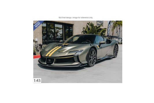 BBR 1:43 Ferrari SF90 XX Stradale | Verde Masoni w/ Gold Stripes - PRE ORDER