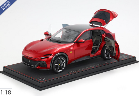 BBR 1:18 Ferrari Purosangue Rosso Magma | Luxury Pack - PRE ORDER