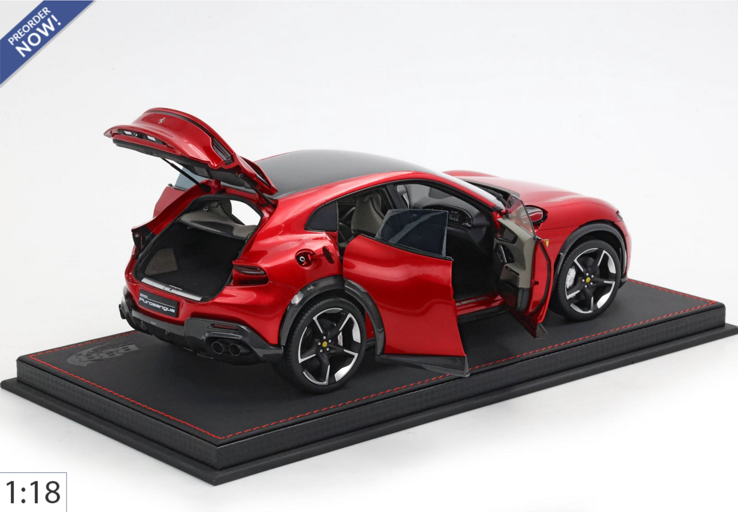 BBR 1:18 Ferrari Purosangue Rosso Magma | Luxury Pack - PRE ORDER