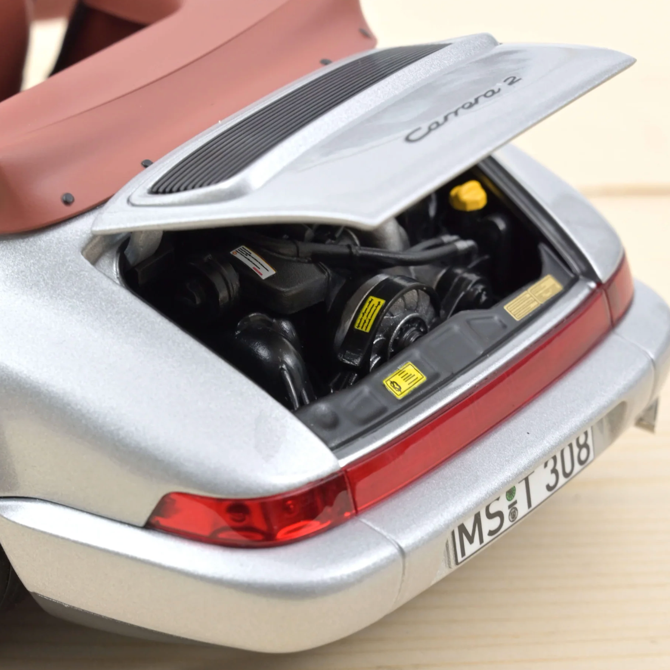 NOREV Porsche 911 Carrera 2 Cabriolet 1990 Silver | 1:18