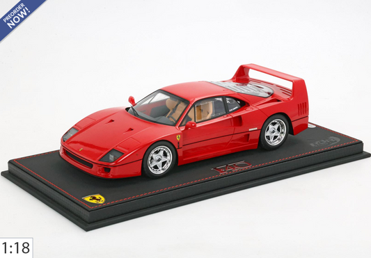 BBR 1:18 Ferrari F40 1987 Rosso Corsa | ex Nigel Mansell - PRE ORDER