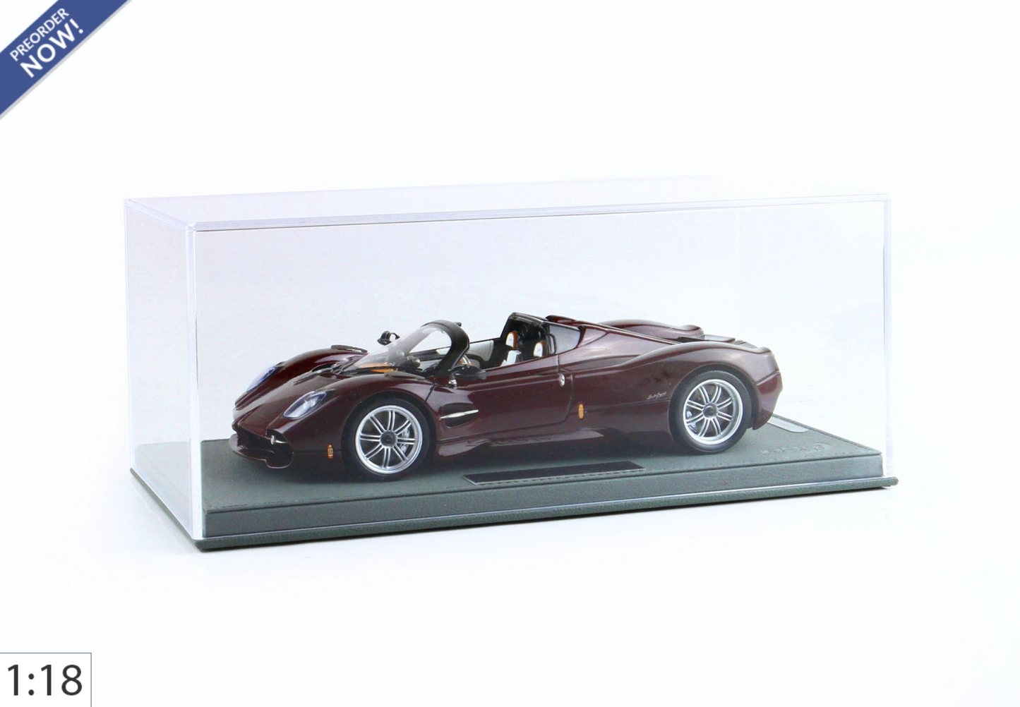 BBR 1:18 Pagani Utopia Roadster Habanero | Pebble Beach Launch - PRE ORDER