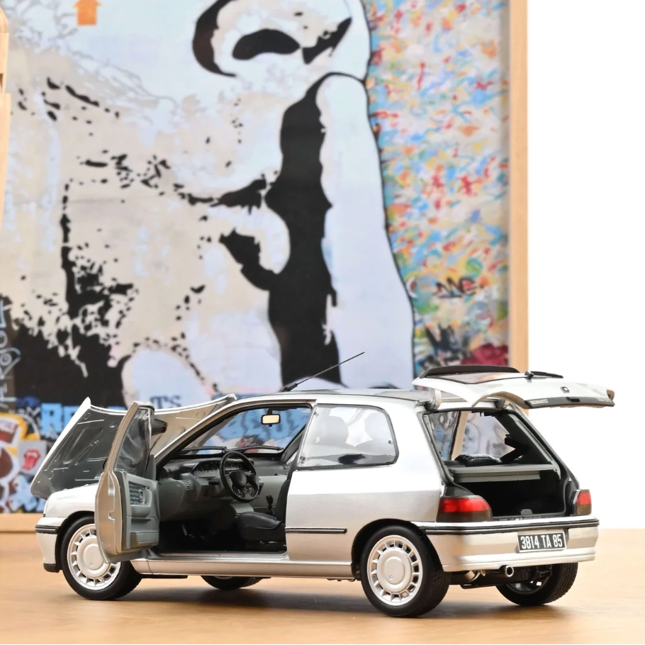NOREV Renault Clio 16s 1992 Iceberg Grey | 1:18