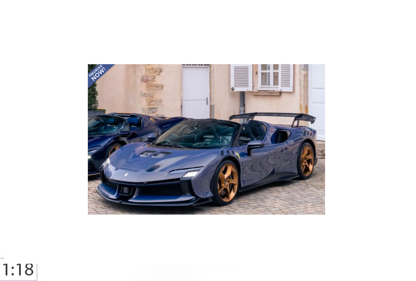 BBR 1:18 Ferrari SF90 XX Spider | Blu Elder - PRE ORDER