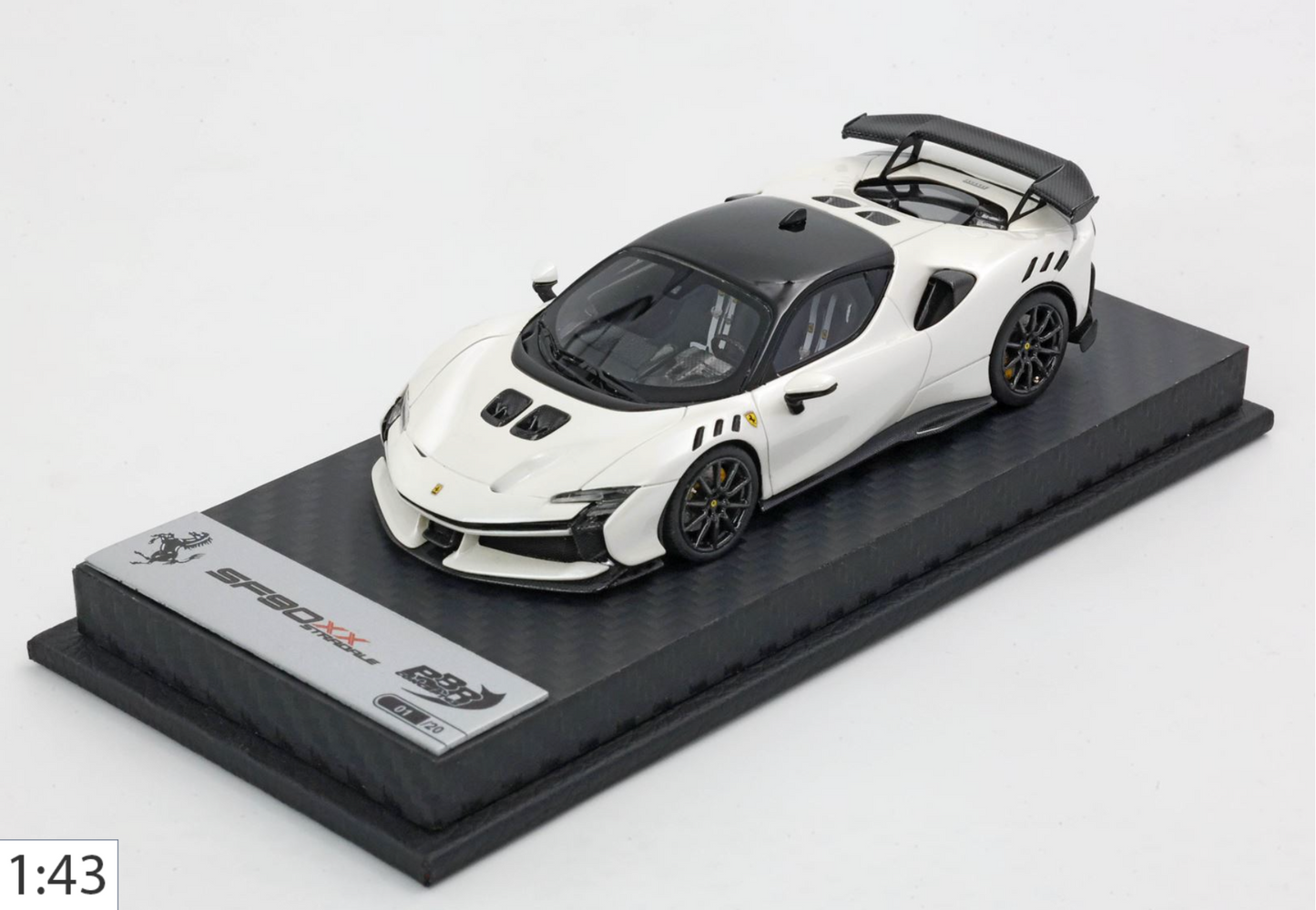BBR 1:43 Ferrari SF90 XX Stradale | Bianco Fuji